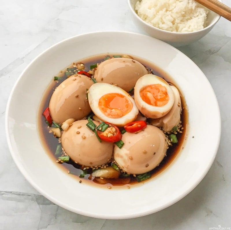Cách làm trứng ngâm tương thơm ngon chuẩn vị Hàn Quốc